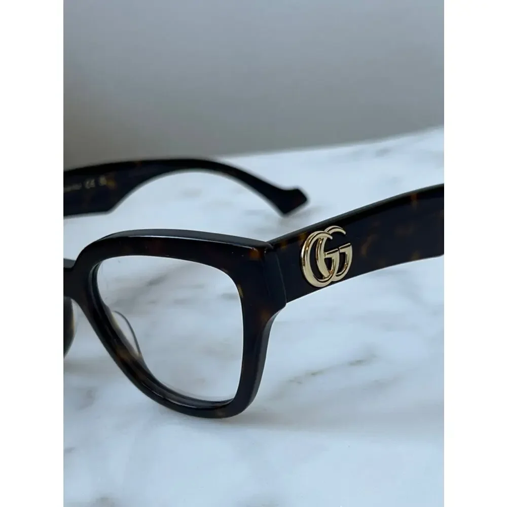 NEW Gucci GG1424O Brown Marmont Cat Eye Eyeglasses Frames